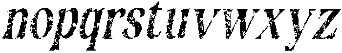 Redika Stamp Italic otf (400) Font LOWERCASE