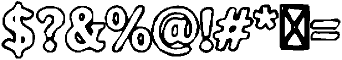 Redlodge Serif Outline otf (400) Font OTHER CHARS