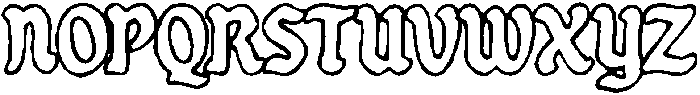 Redlodge Serif Outline otf (400) Font UPPERCASE