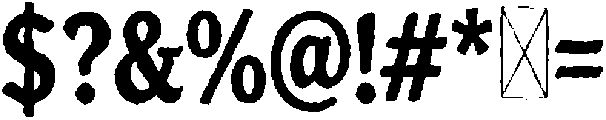 Redlodge Serif Tall otf (400) Font OTHER CHARS