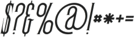 Redmond Italic otf (400) Font OTHER CHARS
