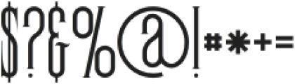Redmond Regular otf (400) Font OTHER CHARS