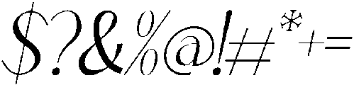 Redorst Italic otf (400) Font OTHER CHARS