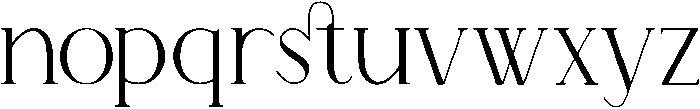 Redorst otf (400) Font LOWERCASE