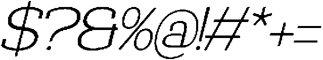 Redorus Italic otf (400) Font OTHER CHARS