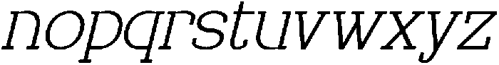 Redorus Italic otf (400) Font LOWERCASE