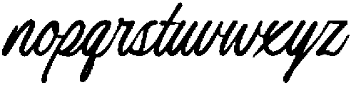 RedrunScript otf (400) Font LOWERCASE