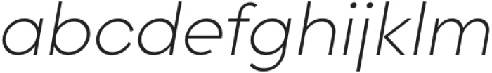 Redtone Extra Light Italic otf (200) Font LOWERCASE