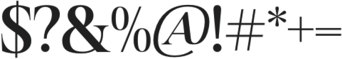 Redval otf (400) Font OTHER CHARS
