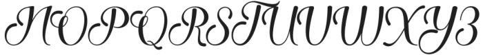 Redynand Script Regular otf (400) Font UPPERCASE