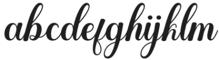 Redynand Script Regular otf (400) Font LOWERCASE