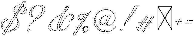 Refined Stitch Regular otf (400) Font OTHER CHARS