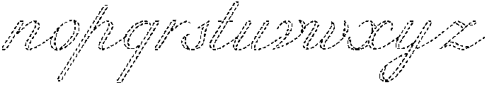 Refined Stitch Regular otf (400) Font LOWERCASE