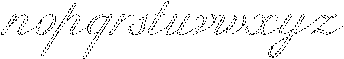 Refined Stitch Regular ttf (400) Font LOWERCASE