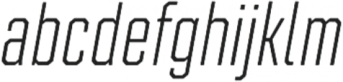 Refinery 25 Light Italic otf (300) Font LOWERCASE