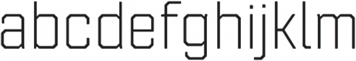 Refinery 55 Light otf (300) Font LOWERCASE