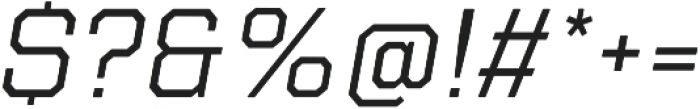 Refinery 75 Regular Italic otf (400) Font OTHER CHARS