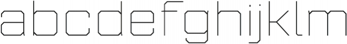 Refinery 95 Hairline otf (100) Font LOWERCASE