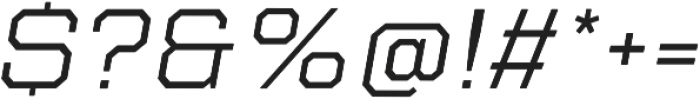 Refinery 95 Regular Italic otf (400) Font OTHER CHARS