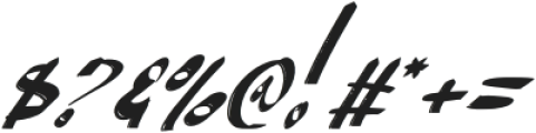 Reflecting Lightning Italic otf (300) Font OTHER CHARS