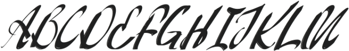 Reflecting Lightning Italic otf (300) Font UPPERCASE