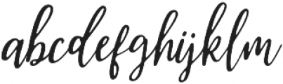 Reflection Oblique otf (400) Font LOWERCASE