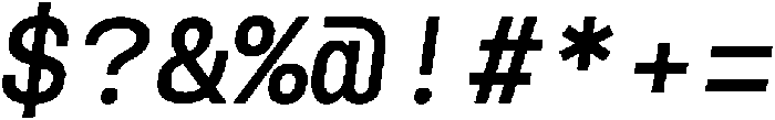 Reflow Mono Medium Italic ttf (500) Font OTHER CHARS