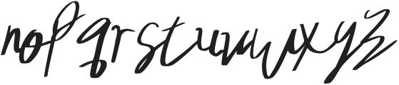 Reforia Signature Regular otf (400) Font LOWERCASE