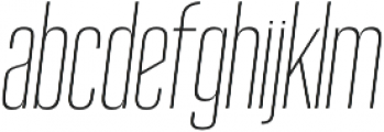 Reformer Light Italic otf (300) Font LOWERCASE