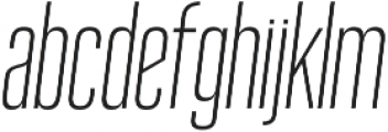Reformer Semi Light Italic otf (300) Font LOWERCASE