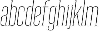 Reformer-Serif Light Italic otf (300) Font LOWERCASE