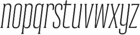 Reformer-Serif Semi Light Italic otf (300) Font LOWERCASE