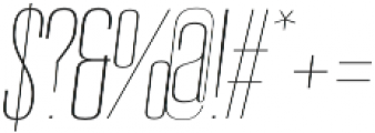 Reformer-Serif Thin Italic otf (100) Font OTHER CHARS
