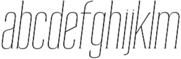 Reformer-Serif Thin Italic otf (100) Font LOWERCASE