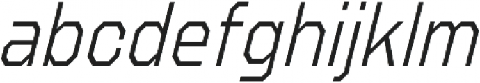 Refuel Condensed ExtraLight Italic otf (200) Font LOWERCASE