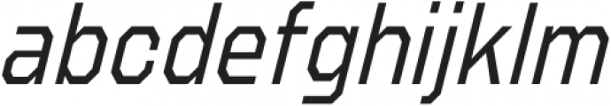 Refuel Condensed Light Italic otf (300) Font LOWERCASE