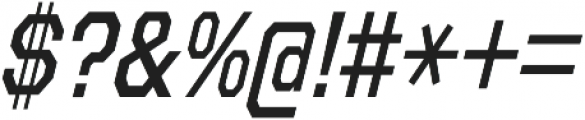 Refuel Condensed Regular Italic otf (400) Font OTHER CHARS