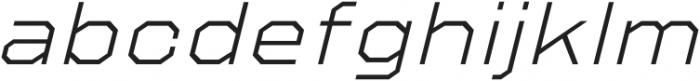 Refuel Expanded ExtraLight Italic otf (200) Font LOWERCASE