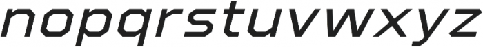 Refuel Expanded Regular Italic otf (400) Font LOWERCASE