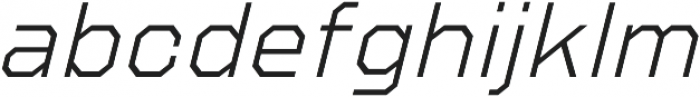 Refuel ExtraLight Italic otf (200) Font LOWERCASE