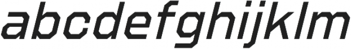 Refuel Regular Italic otf (400) Font LOWERCASE