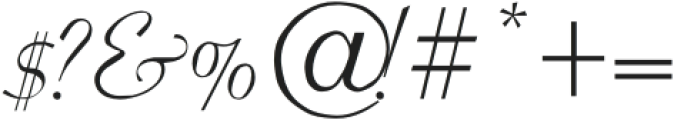 Regal Flow Font light otf (300) Font OTHER CHARS