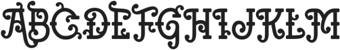 Regal Grace One otf (400) Font UPPERCASE