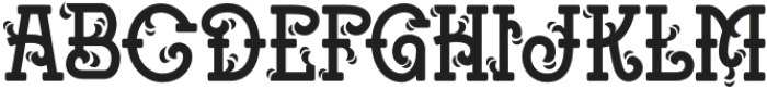 Regal Grace Three otf (400) Font UPPERCASE