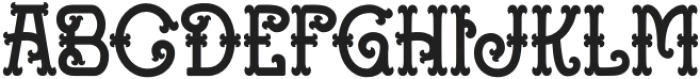 Regal Grace Two otf (400) Font UPPERCASE