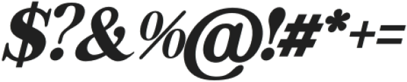 Regal Legacy Black Italic otf (900) Font OTHER CHARS