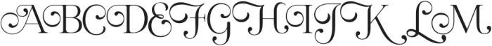 Regal Legacy Extra Light otf (200) Font UPPERCASE