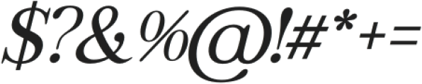 Regal Legacy Italic otf (400) Font OTHER CHARS