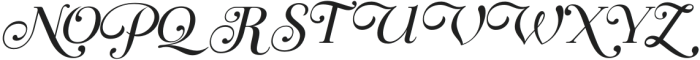 Regal Legacy Italic otf (400) Font UPPERCASE