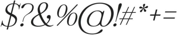 Regal Legacy Thin Italic otf (100) Font OTHER CHARS